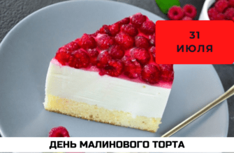 Какого числа День малинового торта